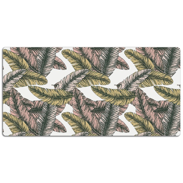 Desk pad banana leaves