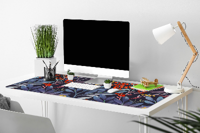 Large desk pad PVC protector picture of flowers