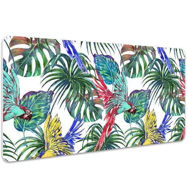 Large desk mat for children parrots