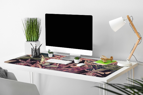 Full desk mat Birds and leaves