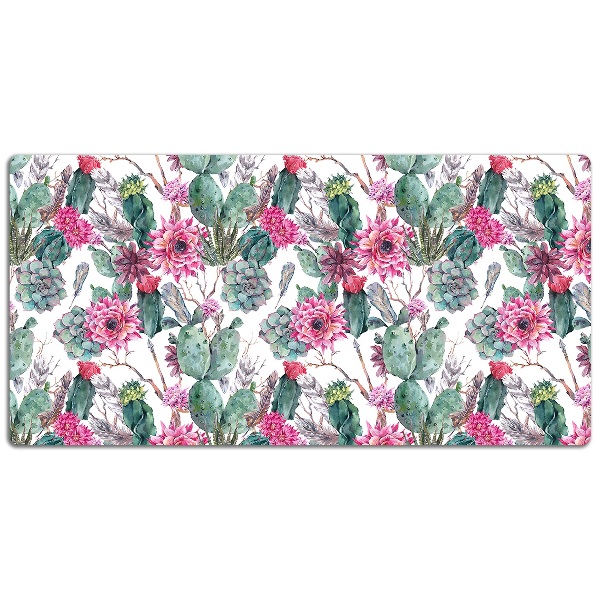 Large desk mat for children Succulents