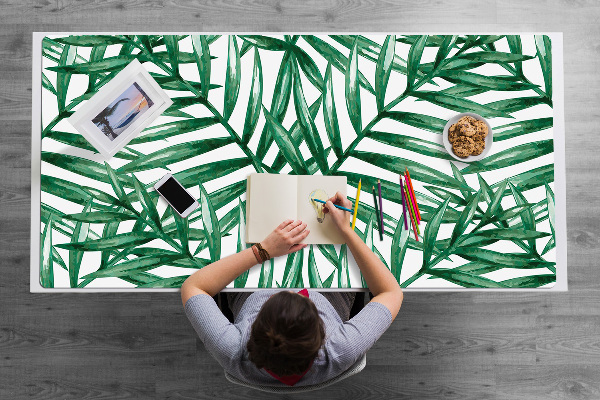 Full desk pad tropical leaves