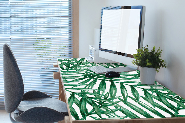 Full desk pad tropical leaves