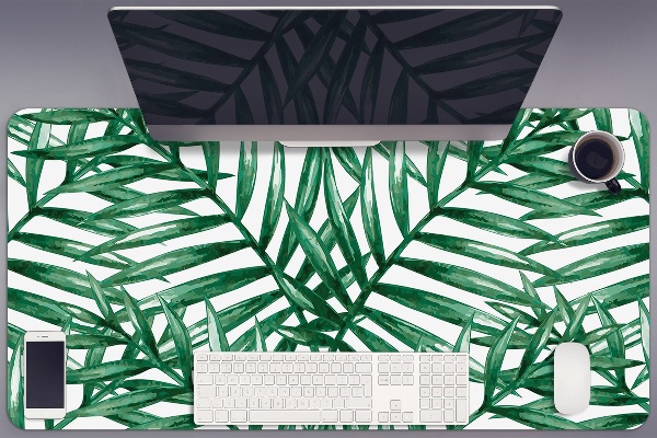 Full desk pad tropical leaves
