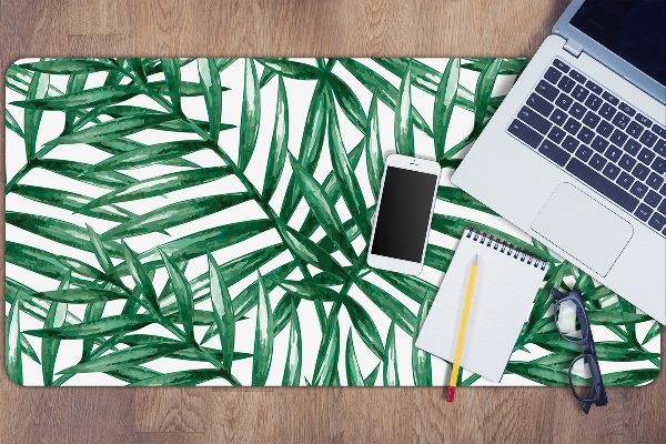 Full desk pad tropical leaves