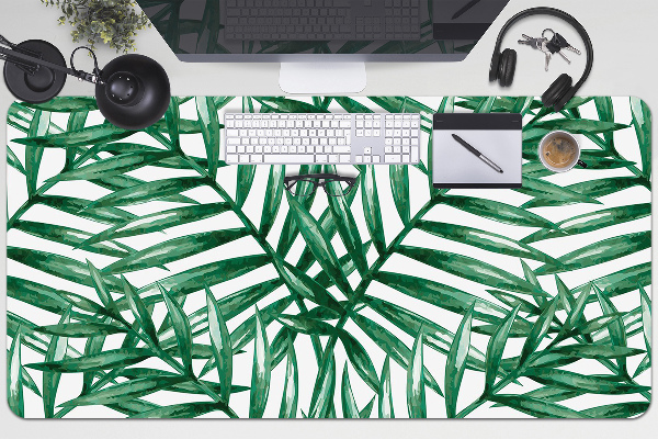 Full desk pad tropical leaves