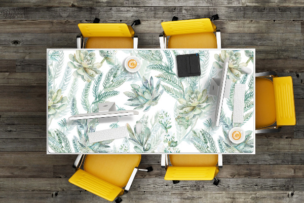 Desk mat painted rock gardens