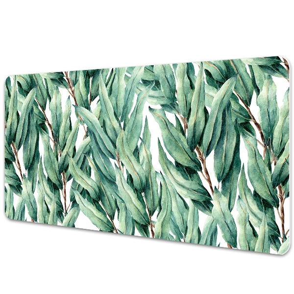 Desk pad painted leaves