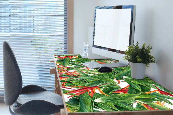 Full desk pad exotic flowers