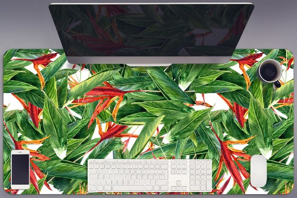 Full desk pad exotic flowers