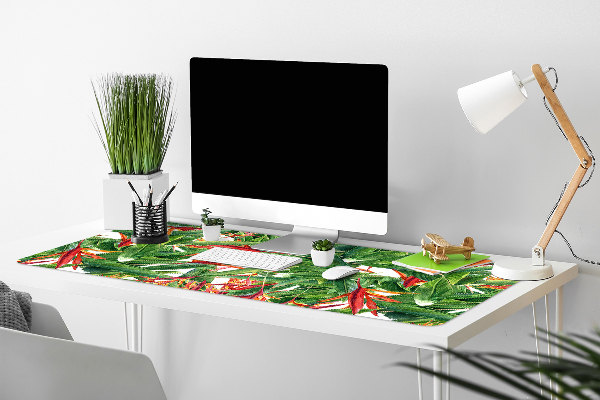 Full desk pad exotic flowers