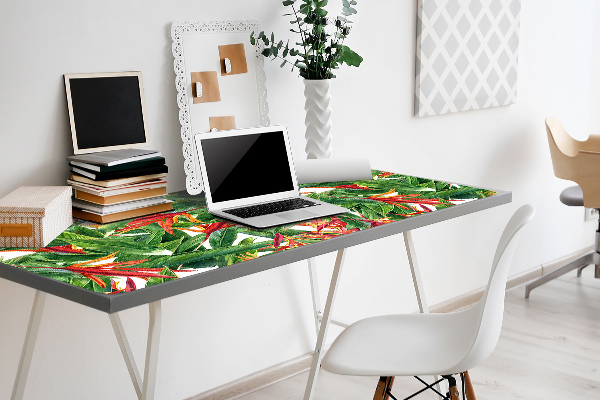 Full desk pad exotic flowers