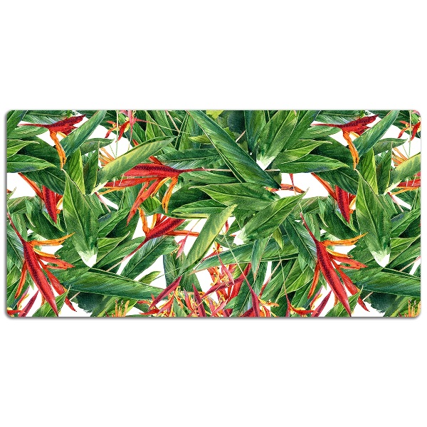 Full desk pad exotic flowers