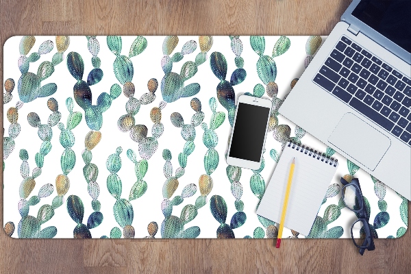 Large desk mat for children cacti