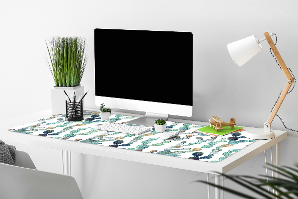 Large desk mat for children cacti