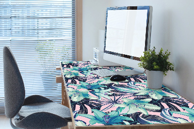 Full desk mat painted lilies