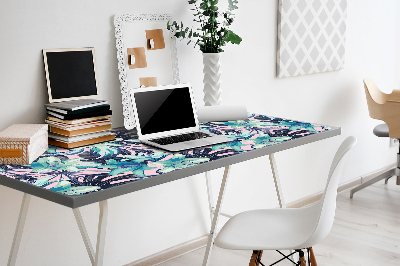 Full desk mat painted lilies
