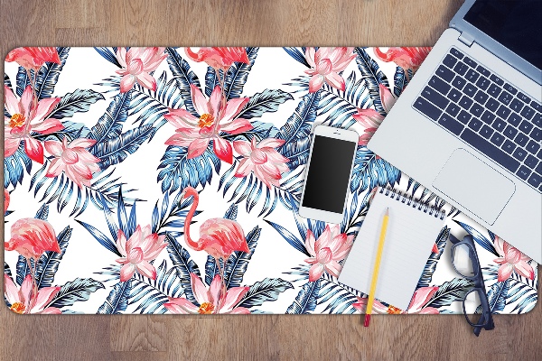 Full desk protector painted flamingo