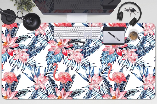 Full desk protector painted flamingo