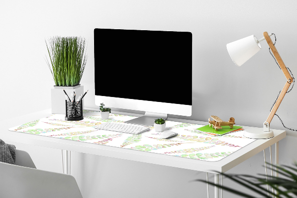 Desk pad Watercolors leaves