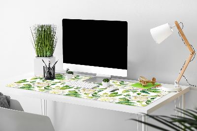 Large desk mat for children Peonies