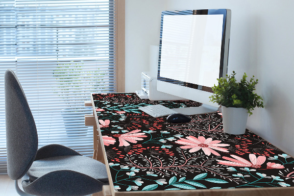 Full desk mat vintage flowers