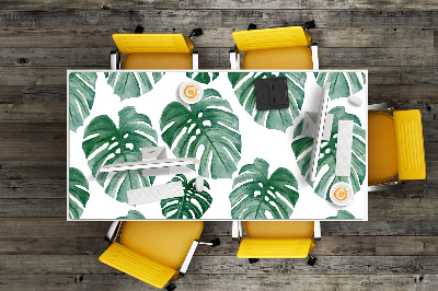 Desk pad monstera leaves