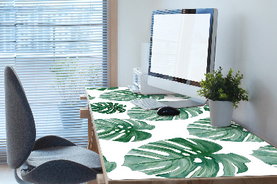 Desk pad monstera leaves