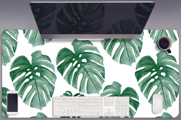 Desk pad monstera leaves