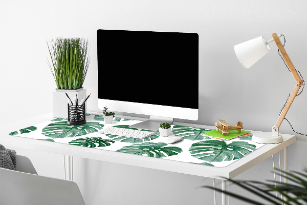 Desk pad monstera leaves