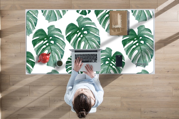 Desk pad monstera leaves
