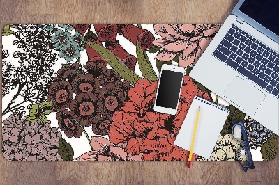 Desk pad Autumn flowers