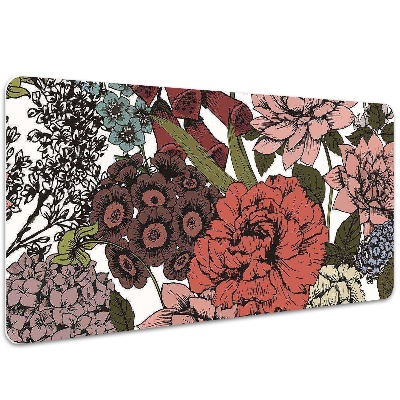 Desk pad Autumn flowers