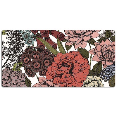 Desk pad Autumn flowers