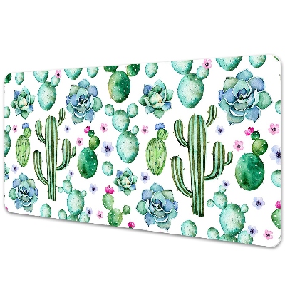 Large desk mat for children Cactus