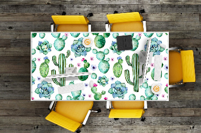 Large desk mat for children Cactus