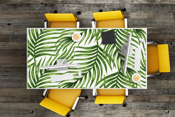 Large desk mat for children palm leaf
