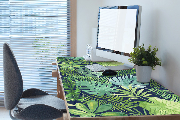 Full desk pad exotic leaves