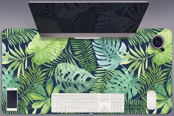 Full desk pad exotic leaves