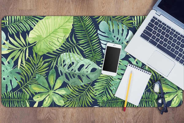 Full desk pad exotic leaves