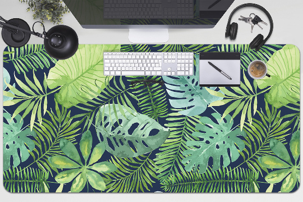 Full desk pad exotic leaves