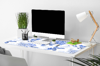 Desk mat blue hydrangea