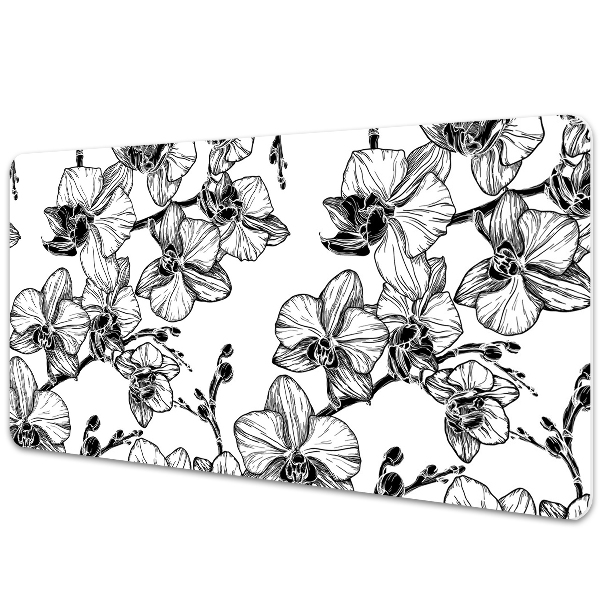 Large desk mat for children orchids