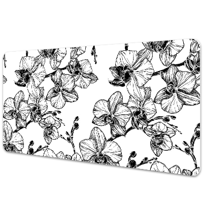 Large desk mat for children orchids