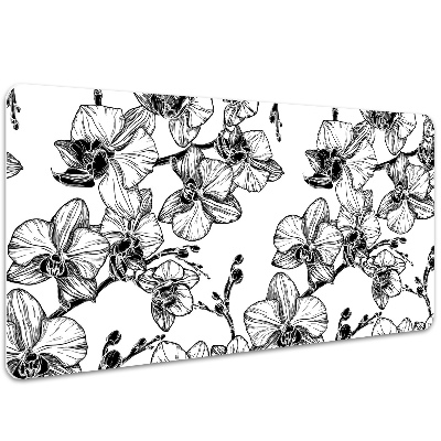 Large desk mat for children orchids