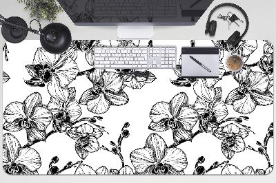 Large desk mat for children orchids