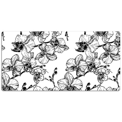 Large desk mat for children orchids