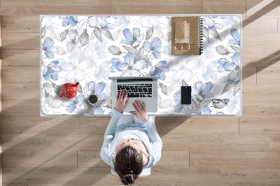 Large desk mat for children flowers