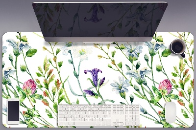 Large desk pad PVC protector Field flowers