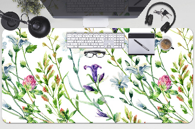 Large desk pad PVC protector Field flowers